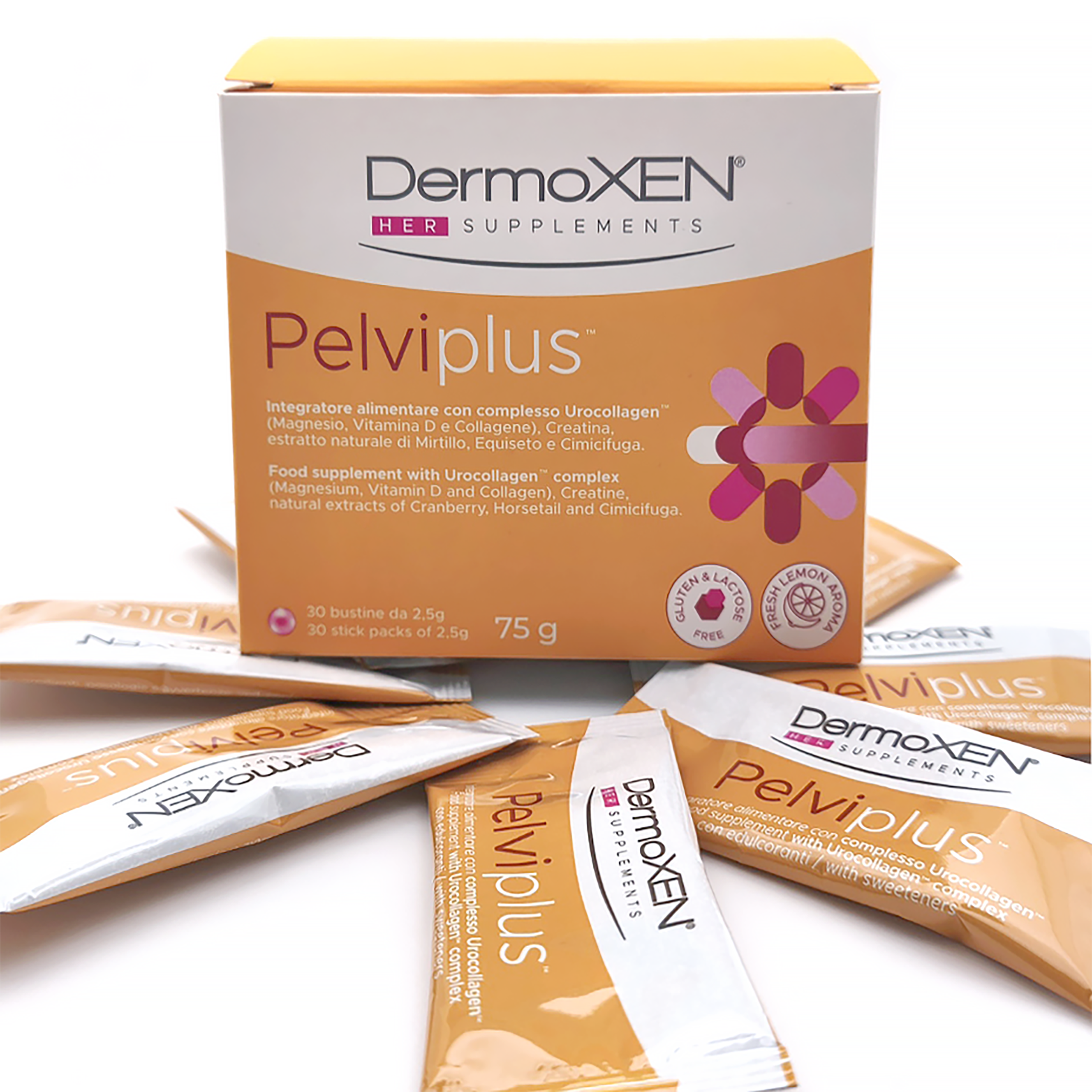 DermoXEN Pelviplus — Suplement Diety dla Kobiet na Zdrowie Dna Miednicy | 30 saszetek