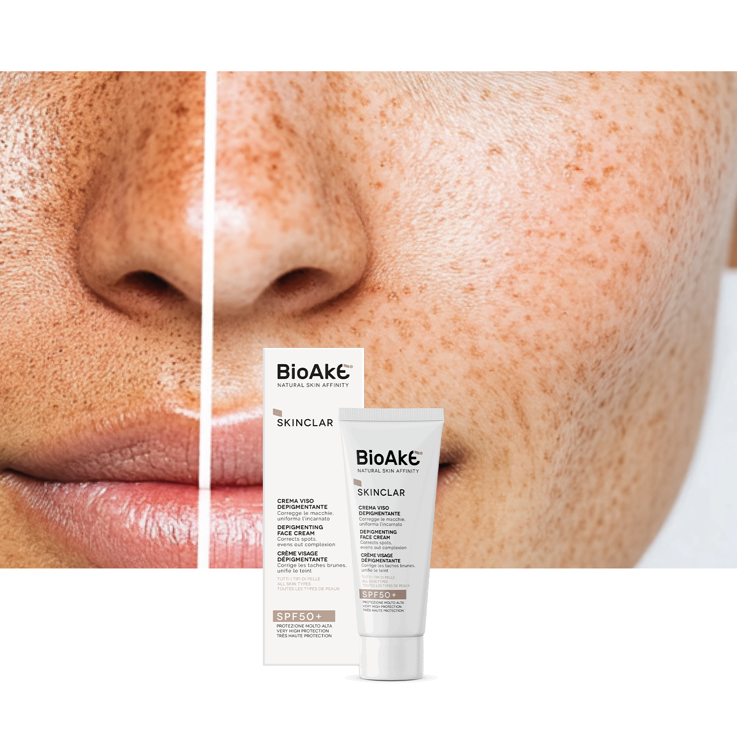 BioAké Skinclar Depigmentujący Krem do Twarzy | 50 ml