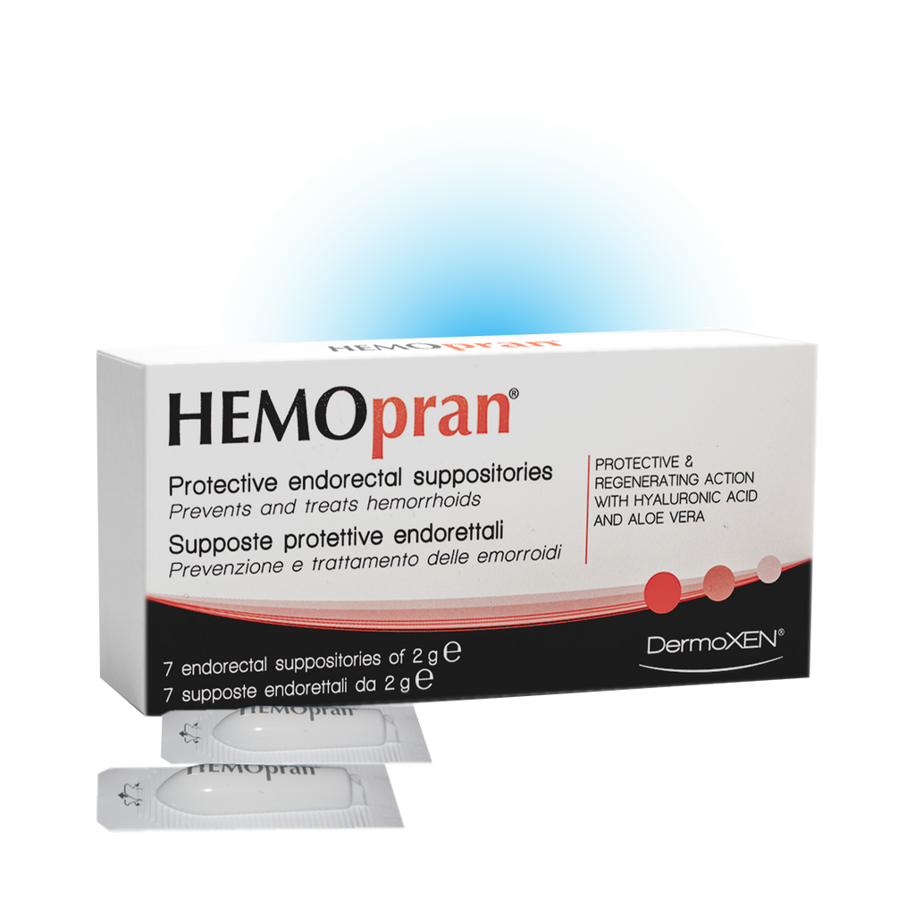 DermoXEN Hemopran Czopki Ochronne Endorektalne | 7 czopków × 2 g