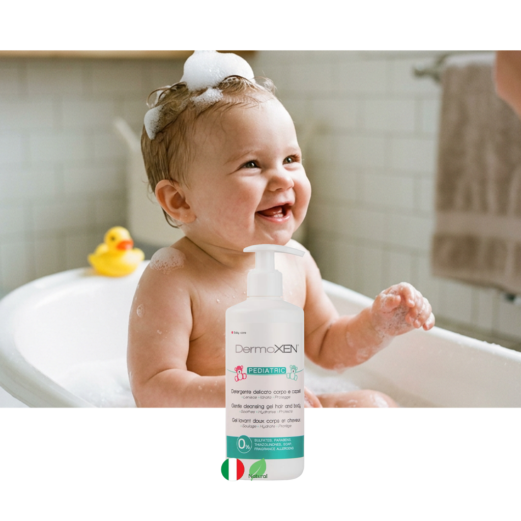 DermoXEN Pediatric Delikatny Żel do Mycia Ciała i Włosów 2w1 dla Dzieci | 300 ml