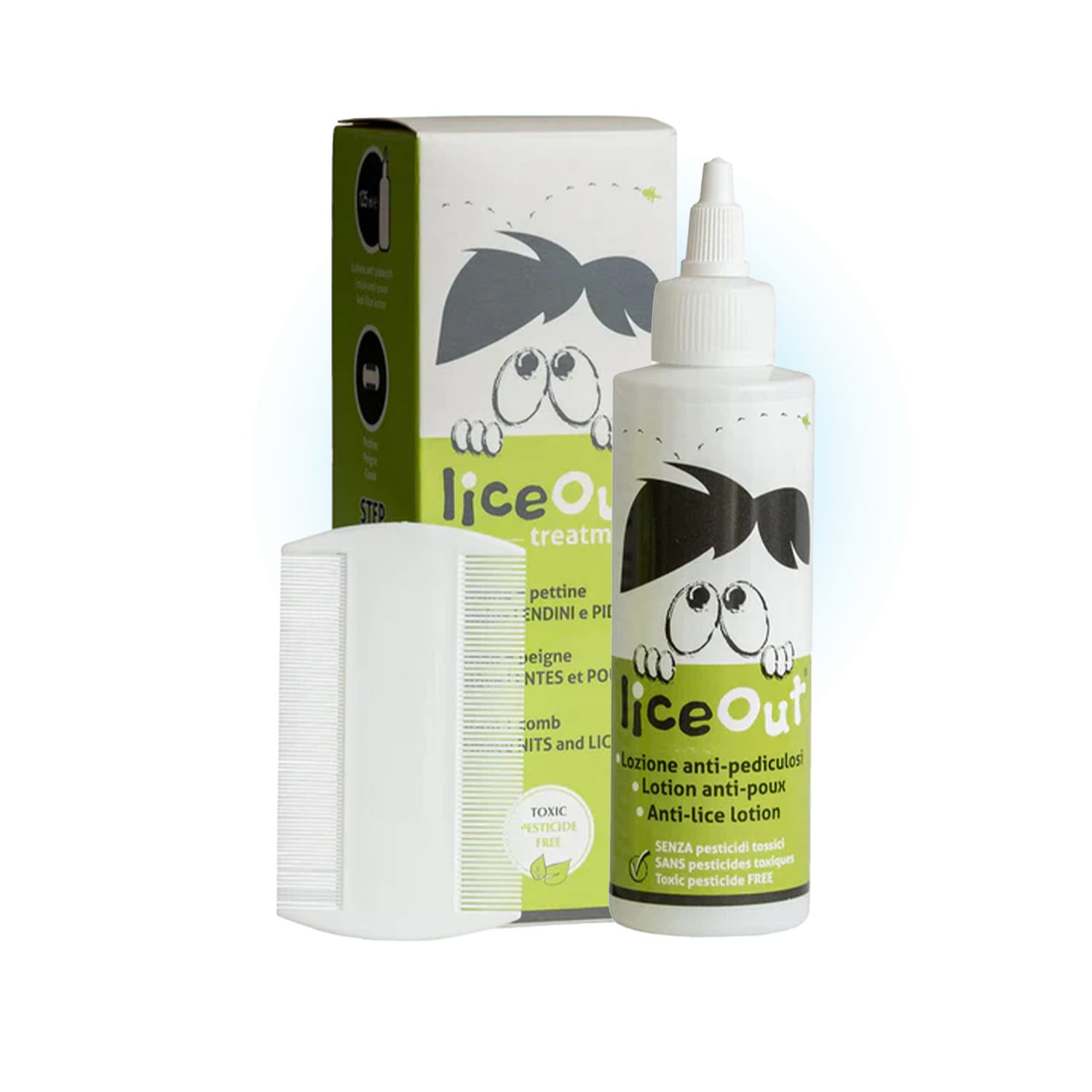 LiceOut Lotion + Grzebień, Lecznicza Przeciw Wszom i Gnidą | 125 ml